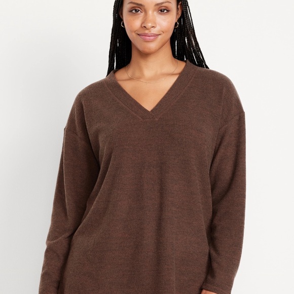 NWT OLD NAVY Plush Tunic Top Color Coco de Met Size Large - Picture 4 of 7